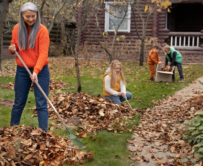 Quelle corvée d’automne est la plus susceptible de causer des blessures?